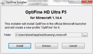 install optifine multimc